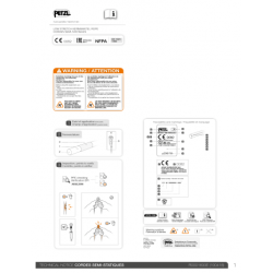 CUERDA SEMIESTATICA VECTOR 12.5 MM X 200 mts, PETZL